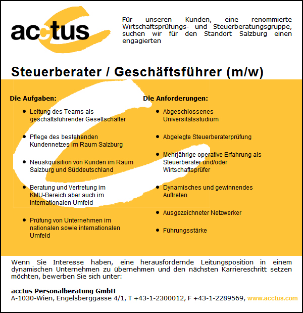 Steuerberater Salzburg